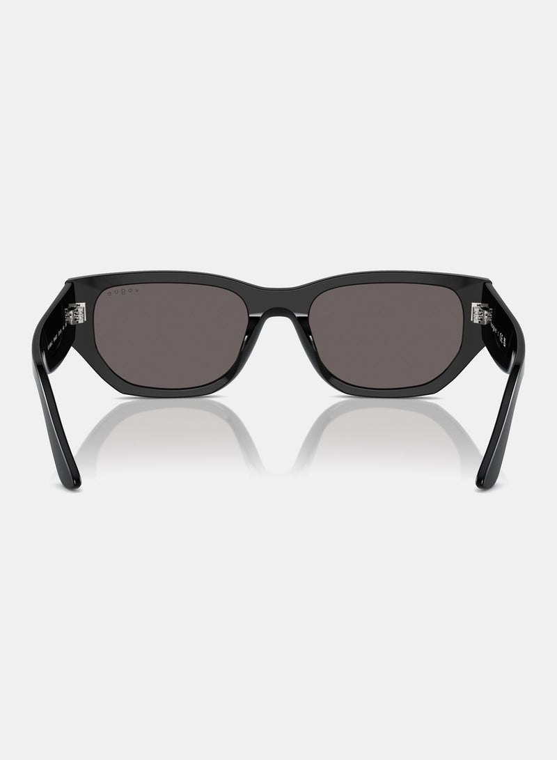 Vogue Full-Rimmed Rectangular Sunglasses 5586S,53, W44,87 - Image 4